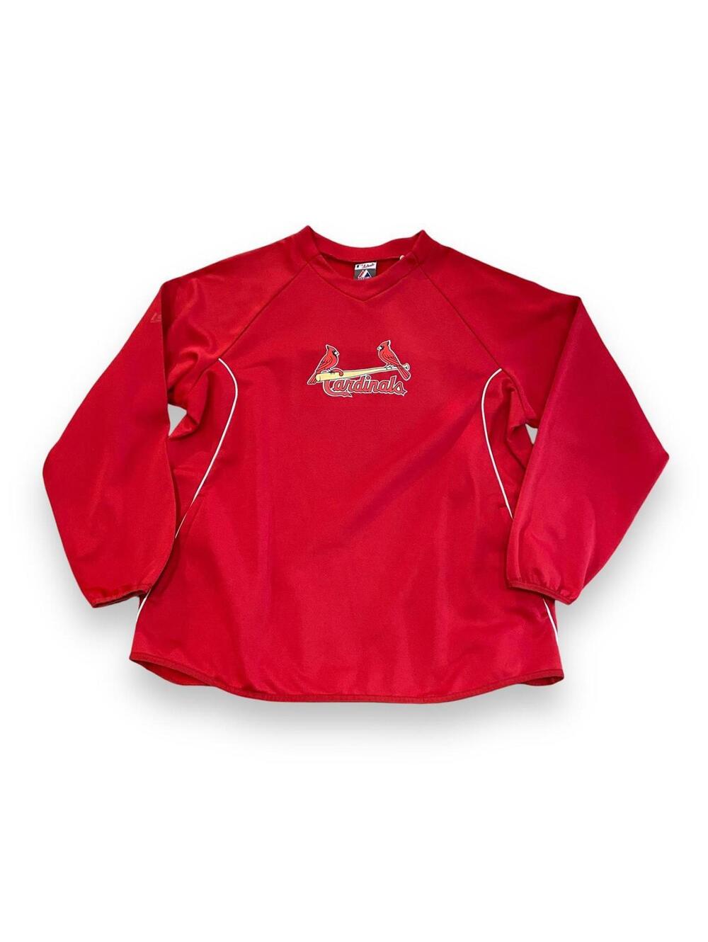 Majestic Red Cardinals Jersey Sweatshirt